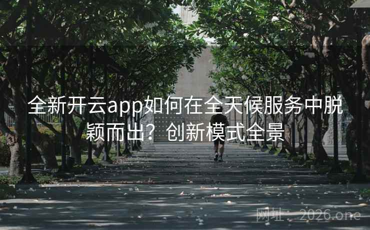 全新开云app如何在全天候服务中脱颖而出？创新模式全景
