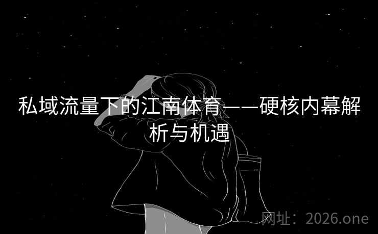 私域流量下的江南体育——硬核内幕解析与机遇
