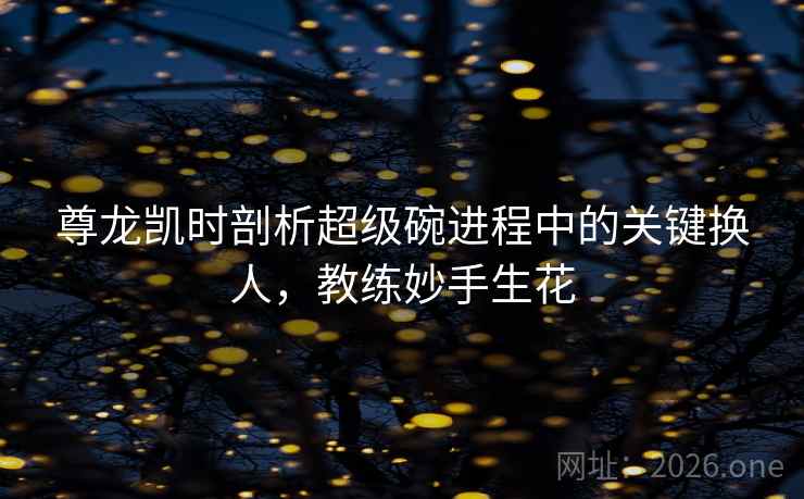 尊龙凯时剖析超级碗进程中的关键换人,教练妙手生花 尊龙凯时剖析超级碗进程中的关键换人,教练妙手生花