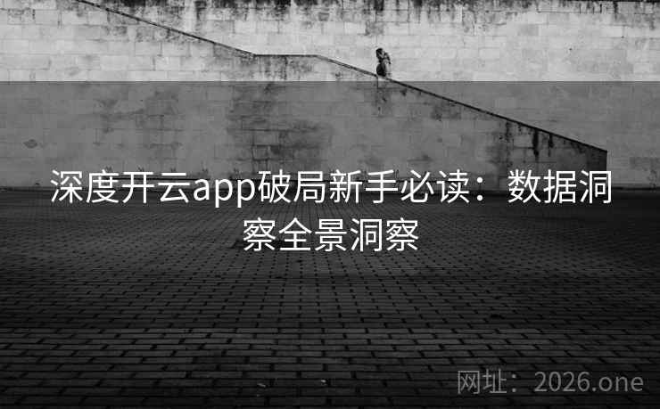 深度开云app破局新手必读：数据洞察全景洞察