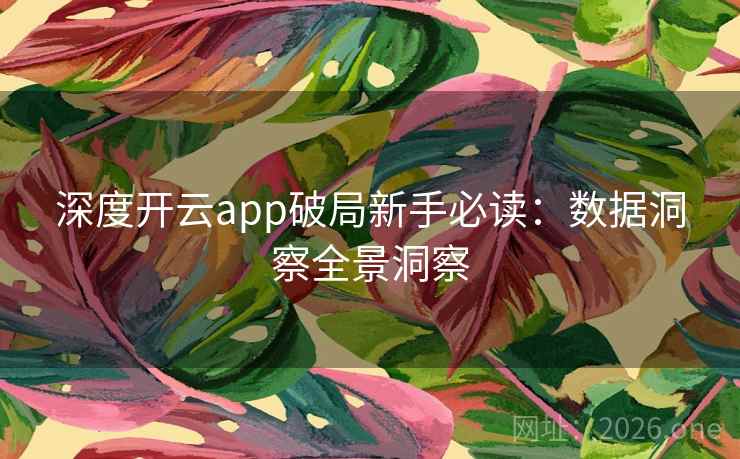 深度开云app破局新手必读：数据洞察全景洞察