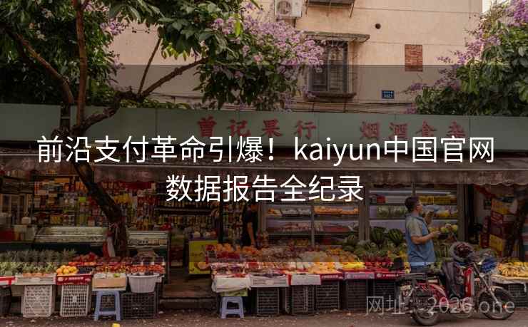 前沿支付革命引爆!kaiyun中国官网数据报告全纪录 前沿支付革命引爆!kaiyun中国官网数据报告全纪录